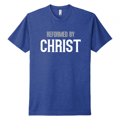 Reformed By Christ White & Gray Design Unisex T-Shirt