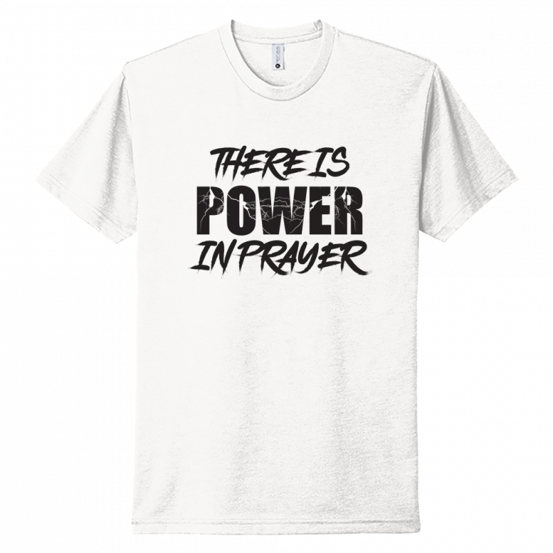 Power In Prayer Black Design Unisex T-Shirt