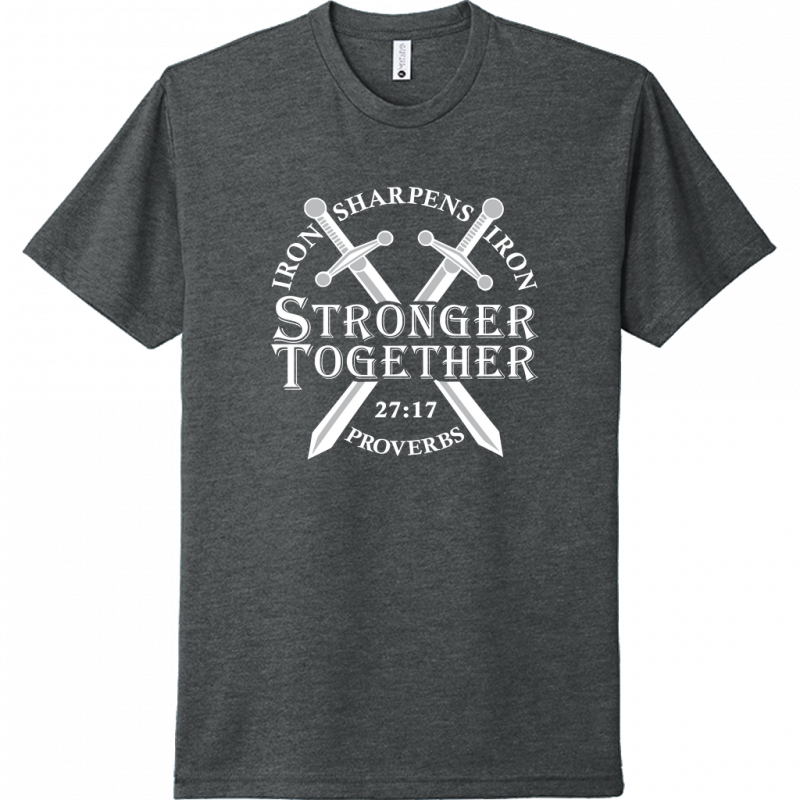 Iron Sharpens Iron White Design Unisex T-Shirt