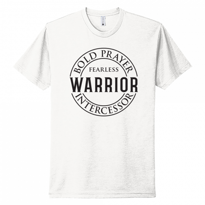 Prayer Warrior Black Design Unisex T-Shirt