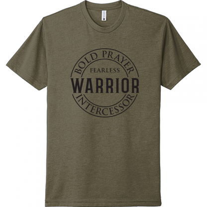 Prayer Warrior Black Design Unisex T-Shirt