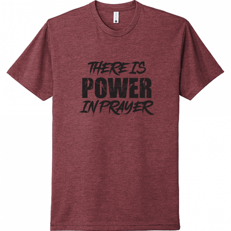 Power In Prayer Black Design Unisex T-Shirt