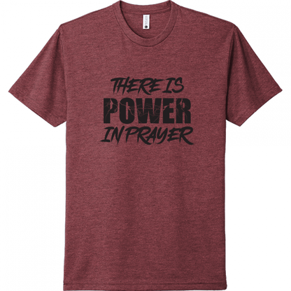 Power In Prayer Black Design Unisex T-Shirt