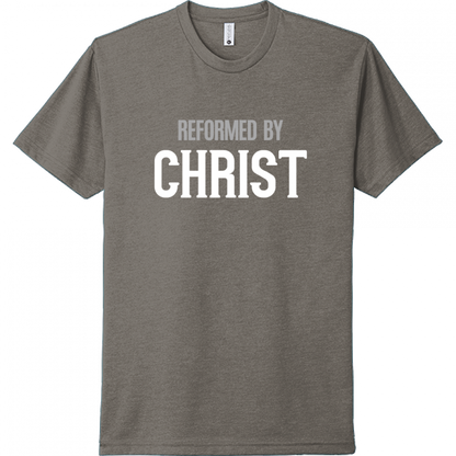 Reformed By Christ White & Gray Design Unisex T-Shirt