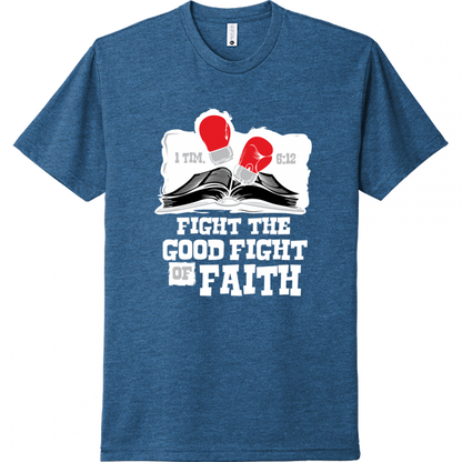 Fight The Fight Of Faith White Design Unisex T-Shirt