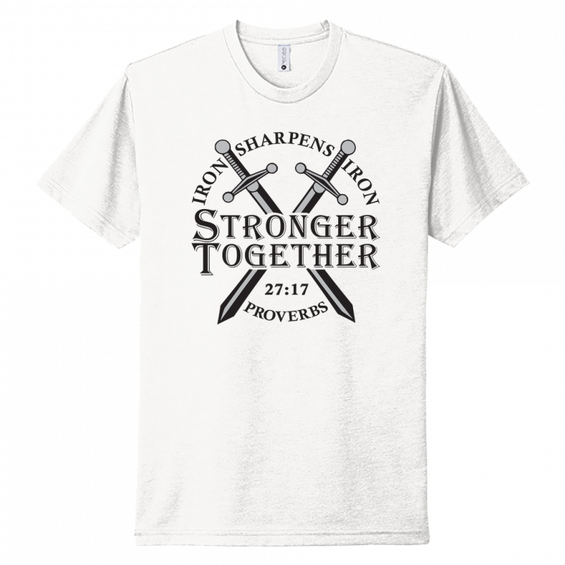 Iron Sharpens Iron Black Design Unisex T-Shirt