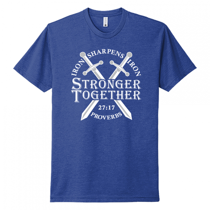 Iron Sharpens Iron White Design Unisex T-Shirt