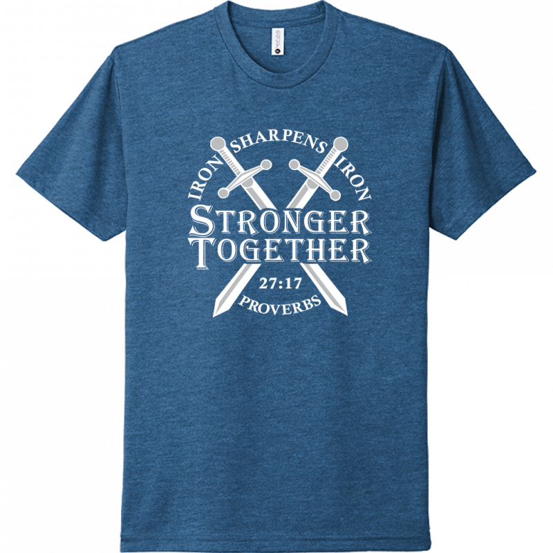 Iron Sharpens Iron White Design Unisex T-Shirt