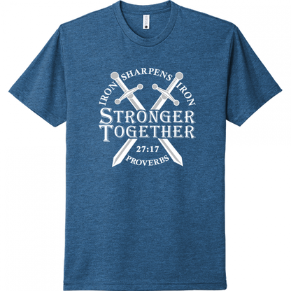 Iron Sharpens Iron White Design Unisex T-Shirt