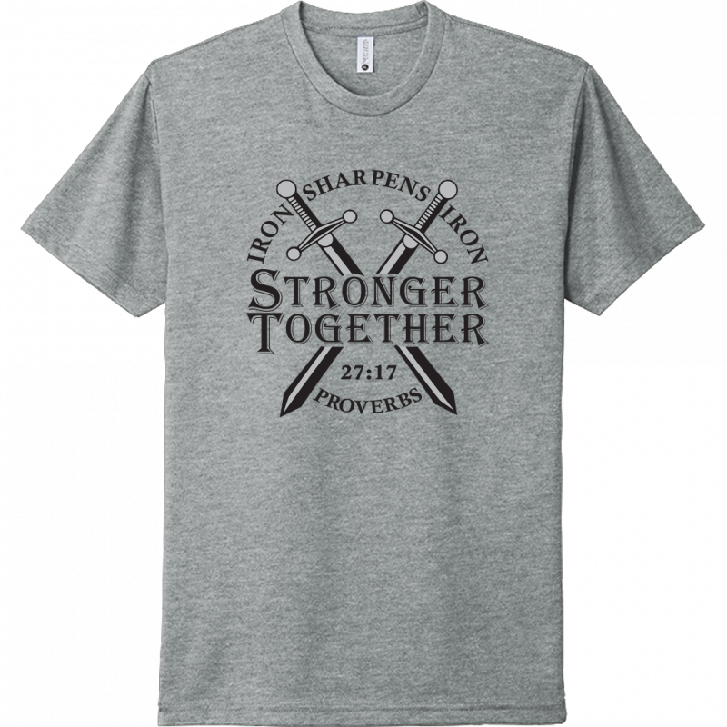 Iron Sharpens Iron Black Design Unisex T-Shirt