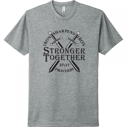 Iron Sharpens Iron Black Design Unisex T-Shirt