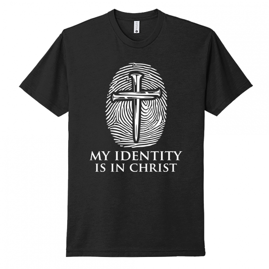 My Identity Is In Christ White Design Unisex T-Shirt