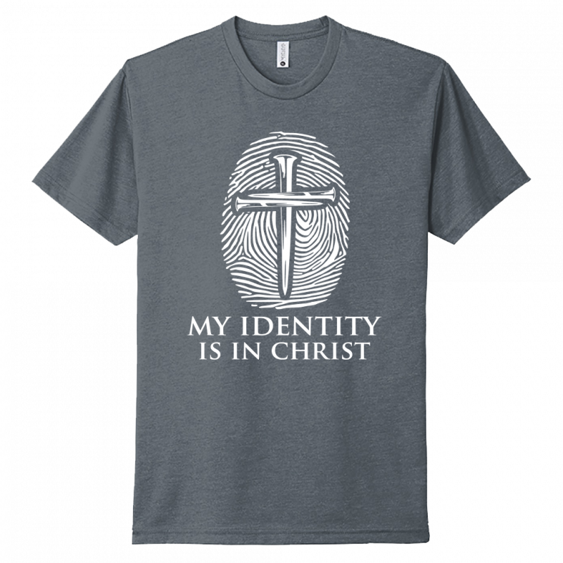 My Identity Is In Christ White Design Unisex T-Shirt