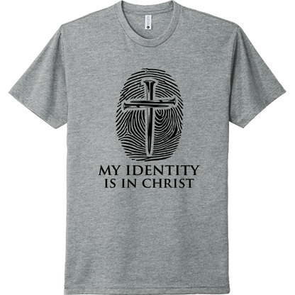 My Identity Is In Christ Black Design Unisex T-Shirt