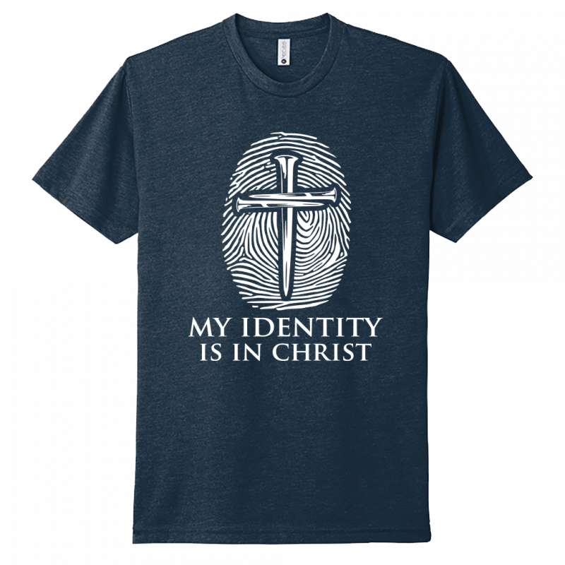 My Identity Is In Christ White Design Unisex T-Shirt