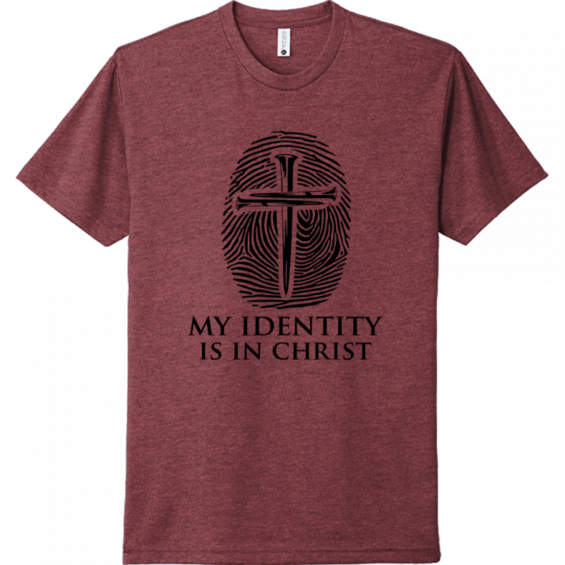 My Identity Is In Christ Black Design Unisex T-Shirt