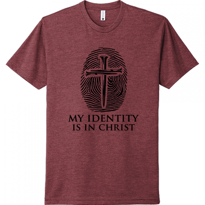 My Identity Is In Christ Black Design Unisex T-Shirt