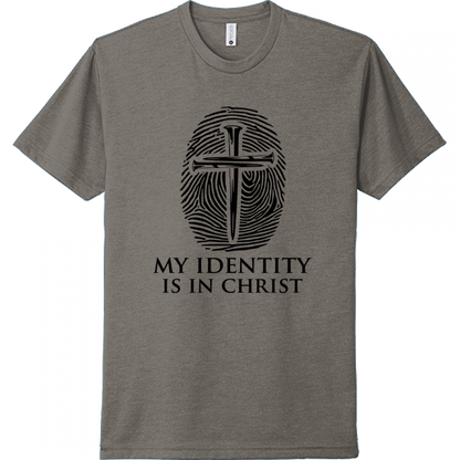 My Identity Is In Christ Black Design Unisex T-Shirt