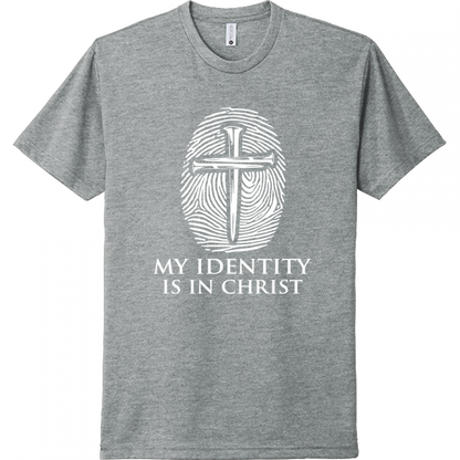 My Identity Is In Christ White Design Unisex T-Shirt