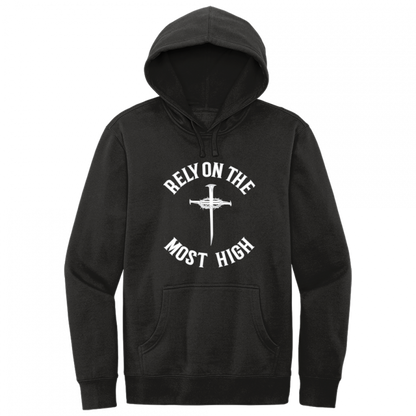 Rely On The Most High White Design Hoodie Sweatshirt