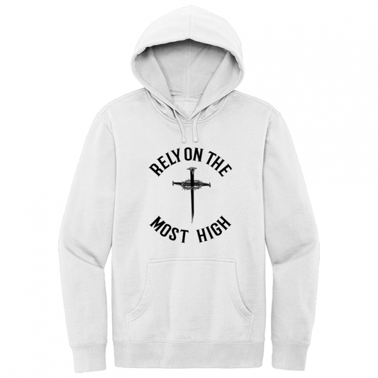 Rely On The Most High Black Design Hoodie Sweatshirt