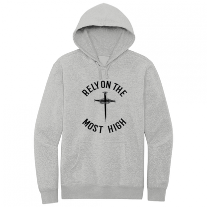 Rely On The Most High Black Design Hoodie Sweatshirt