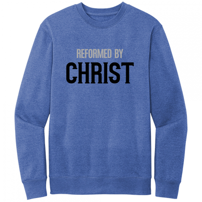 Reformed By Christ Black & Gray Design Crewneck Sweatshirt