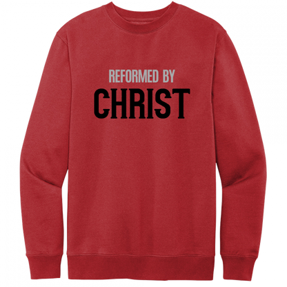 Reformed By Christ Black & Gray Design Crewneck Sweatshirt