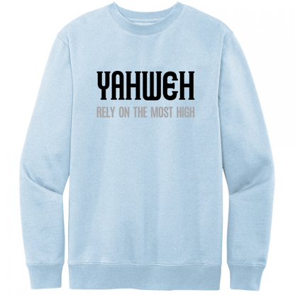 Yahweh Most High Black & Gray Design Crewneck Sweatshirt