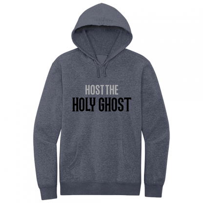 Host The Holy Ghost Black & Gray Design Hoodie Sweatshirt