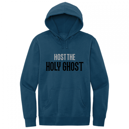 Host The Holy Ghost Black & Gray Design Hoodie Sweatshirt