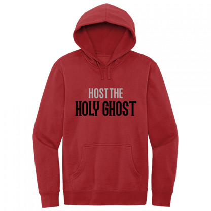 Host The Holy Ghost Black & Gray Design Hoodie Sweatshirt