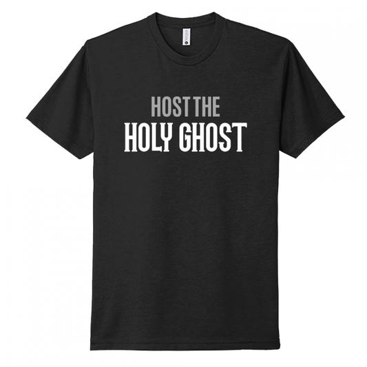 Host The Holy Ghost White & Gray Design Unisex T-Shirt