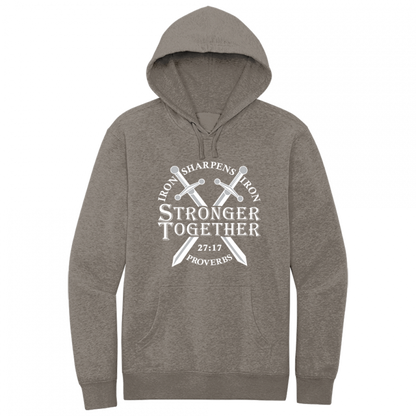 Iron Sharpens Iron White Design Hoodie Sweatshirt