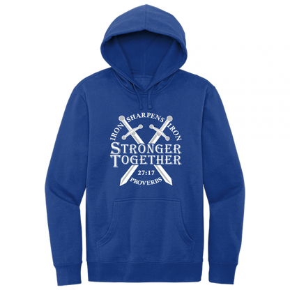 Iron Sharpens Iron White Design Hoodie Sweatshirt