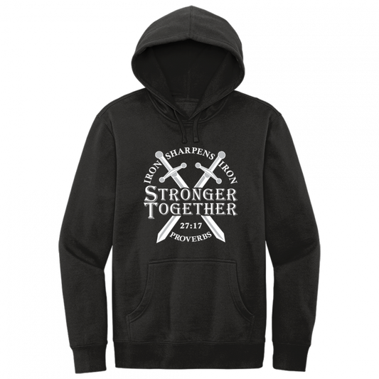 Iron Sharpens Iron White Design Hoodie Sweatshirt