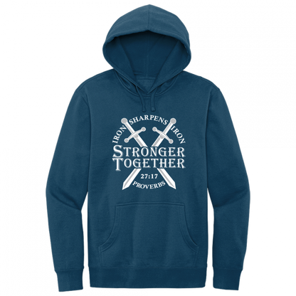 Iron Sharpens Iron White Design Hoodie Sweatshirt