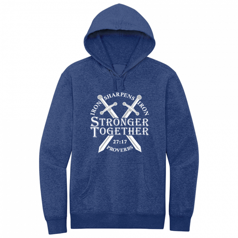 Iron Sharpens Iron White Design Hoodie Sweatshirt