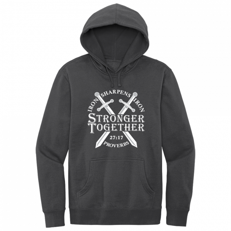 Iron Sharpens Iron White Design Hoodie Sweatshirt