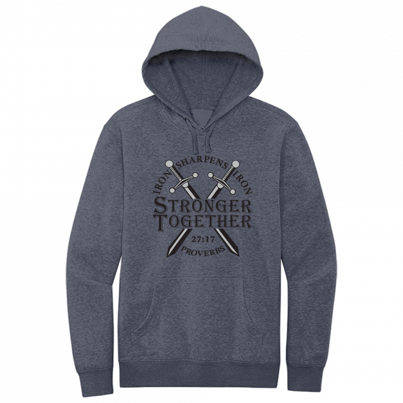 Iron Sharpens Iron Black Design Hoodie Sweatshirt