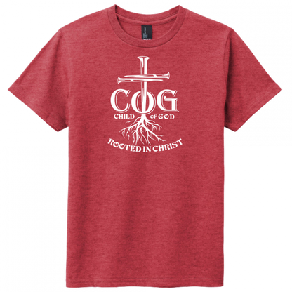 Child of God White Design Youth T-Shirts