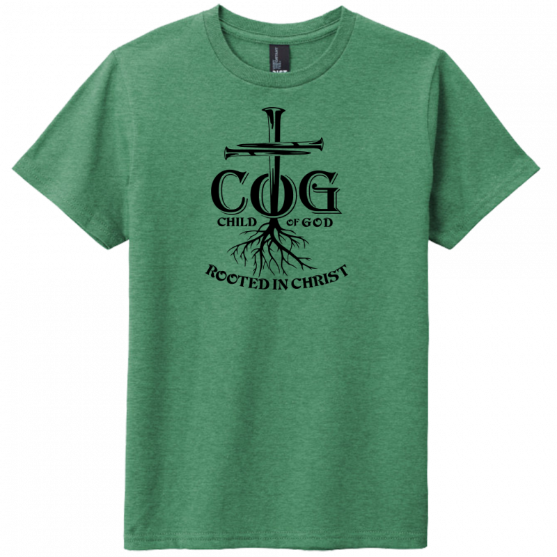 Child of God Black Design Youth T-Shirts