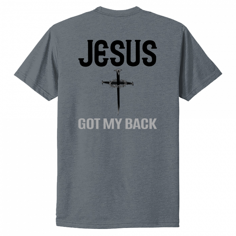 Jesus Got My Back Black Design Unisex T-Shirt