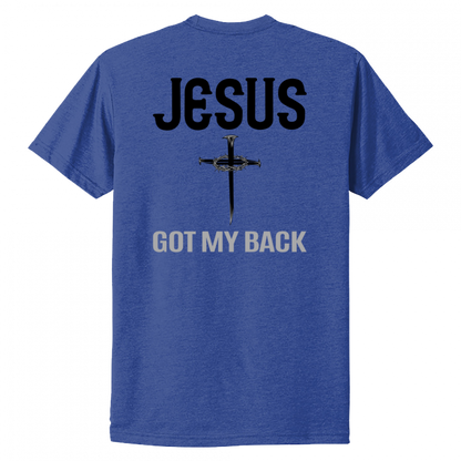 Jesus Got My Back Black Design Unisex T-Shirt