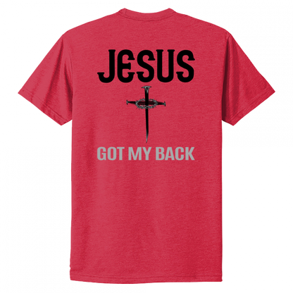 Jesus Got My Back Black Design Unisex T-Shirt