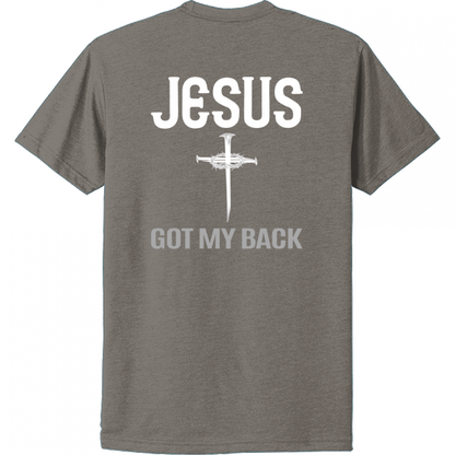 Jesus Got My Back White Design Unisex T-Shirt