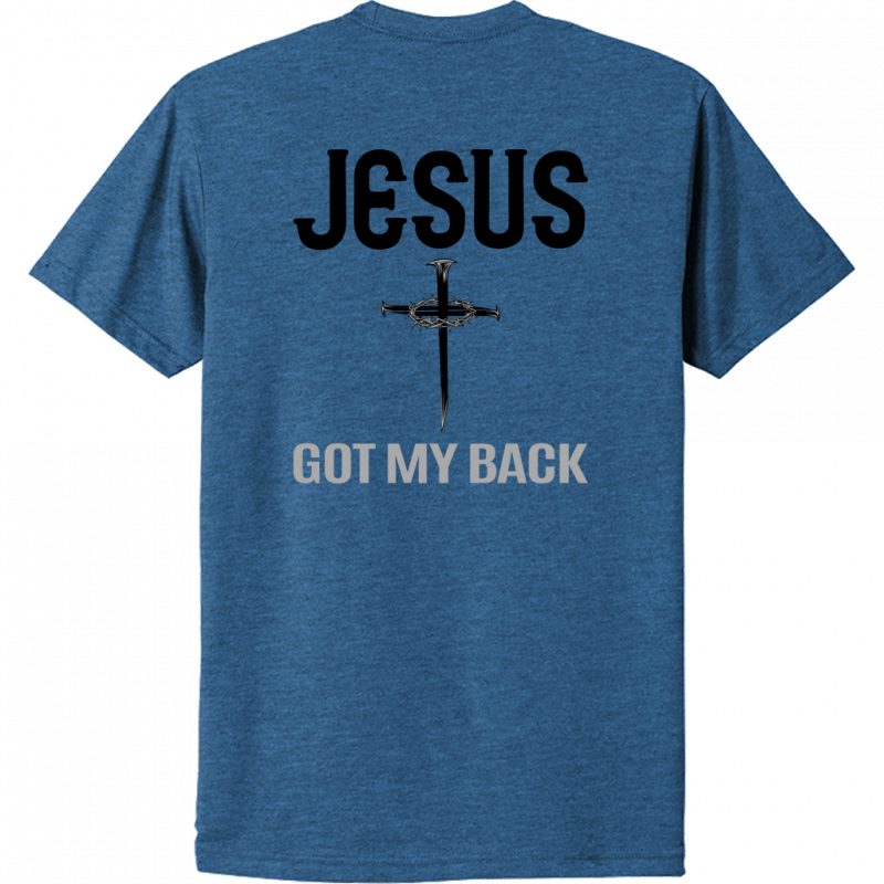 Jesus Got My Back Black Design Unisex T-Shirt