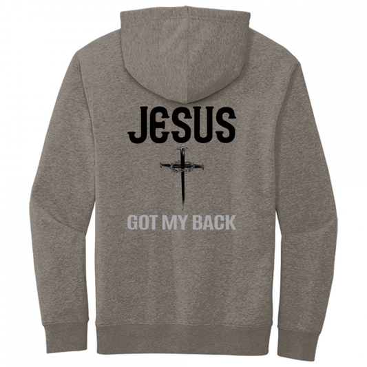 Jesus Got My Back Black Design Hoodie Sweatshirt