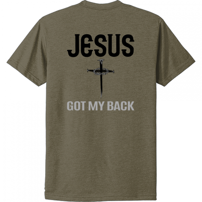 Jesus Got My Back Black Design Unisex T-Shirt