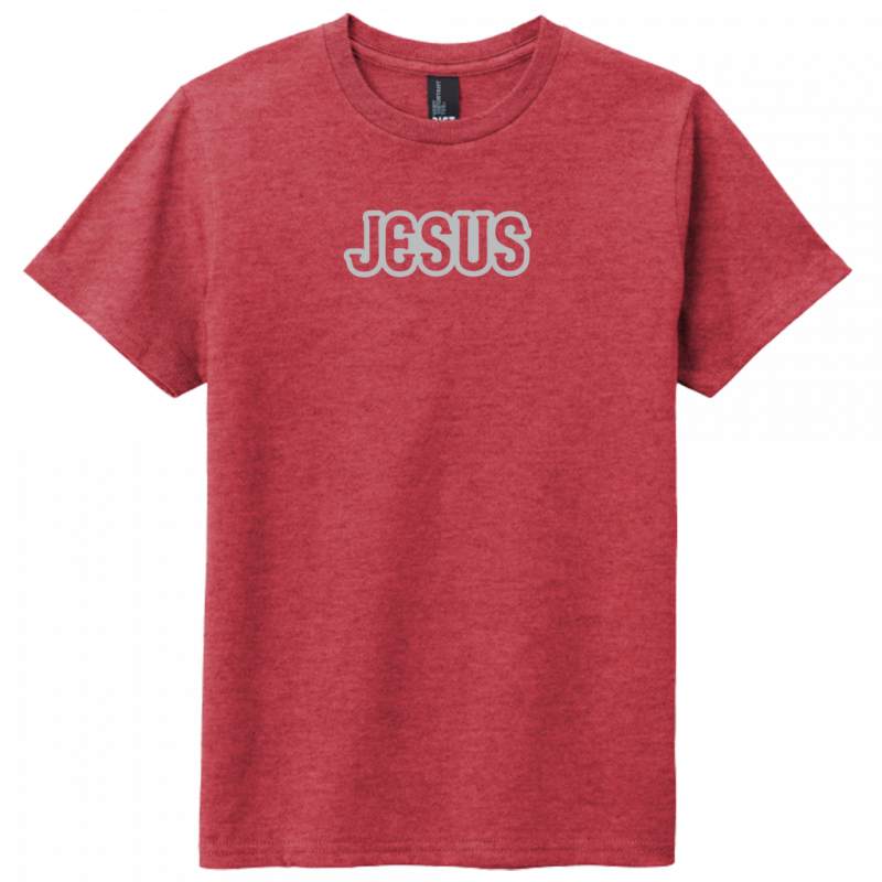 Jesus Gray Design Youth T-Shirt